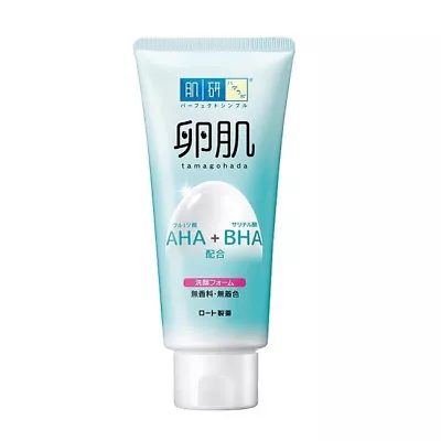 [ROHTO HADALABO] Tamagohada AHA+BHA Mild Peeling Facial Wash Cleanser 130g NEW • $17.09