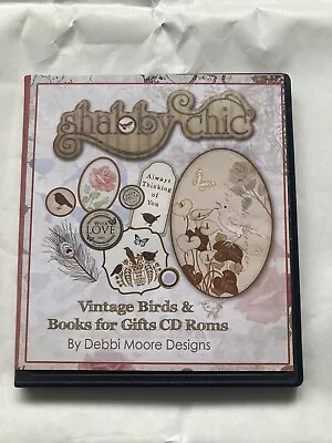Shabby Chic Vintage Birds & Books For Gifts CD-ROM 2 Disc • £3