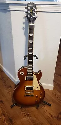 Epiphone Les Paul Standard Pro Plus Top Honey Burst Guitar Minty • $420