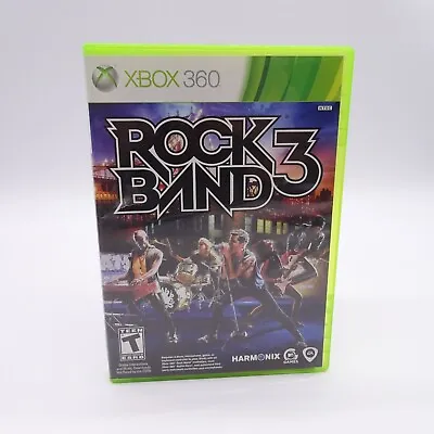 $13.45 • Buy Rock Band 3 (Microsoft Xbox 360, 2010) Case & Manual ONLY