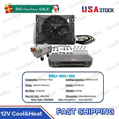 $899.99 • Buy Auto Car Underdash Air Conditioning Conditioner12V Heat & Cool A/C Kit Universal