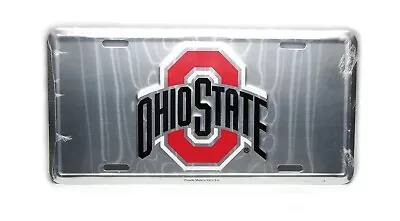 Ncaa Ohio State Buckeyes 3d Embossed Metal Car Novelty License Plate Auto Tag • $12.98