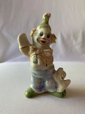 Vintage 5  Clown Figurine With Dog And Ball Porcelain • $12.95