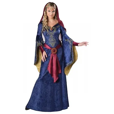 Renaissance Costume Adult Maid Marian Medieval Halloween Fancy Dress • $40.65