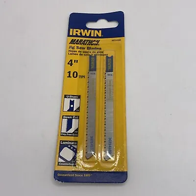 Irwin 3071410D U Shank Down Cutting 4  10 TPI Carbon Fleam Ground Jig Saw Blade • $4.99