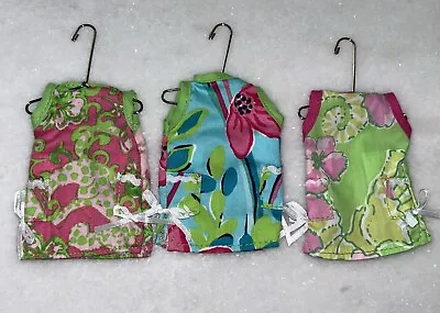 Vintage Lilly Pulitzer Shift Dress Ornaments Set Of 3 - HTF! • $99.99