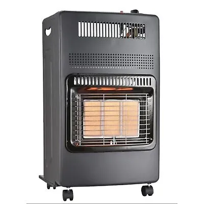 AMOS Portable Foldable Calor Gas Heater 4.2KW 3 Heat Settings With Wheels • £52.99