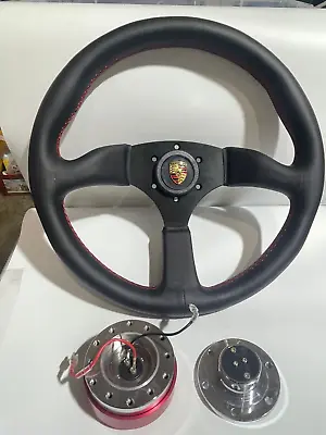 Momo Sports Style 350mm Steering Wheel With Quick Release 911 987 997 986 996 • $255