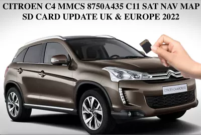 Citroen C4 Aircross Mmcs 8750a435 C11  Sat Nav Map Sd Card Update Uk & Eu 2022 • $31.57