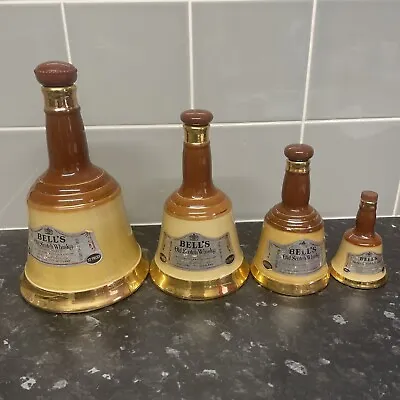 WADE BELLS WHISKEY Empty DECANTERS X 4 Variety Of Sizes • £17.50