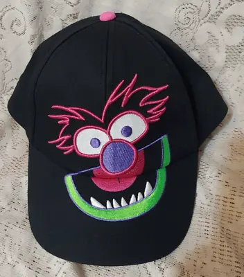 Disney Black Neon Muppets Animal Snap Back Baseball Cap Hat • $18.69