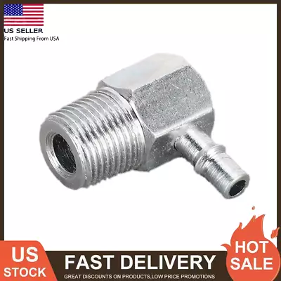 Vacuum Fitting 90 ° Intake Manifold Vacuum Fitting 3/8NPT-1/4 Aluminum Alloy USA • $6.10