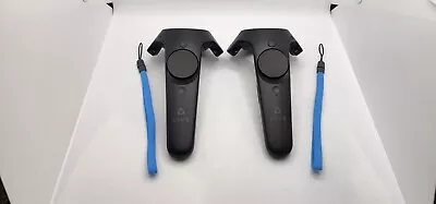2x HTC Vive Controller Wand Pair Two Straps VR Virtual Reality Excellent Set • $64.95
