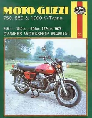 Moto-Guzzi 750 850 And 1000 V-Twins Owners Workshop Manual No. M339: '74-'78 • $55.46