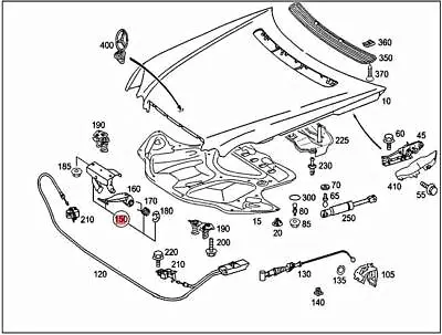 Genuine MERCEDES S211 W211 Sedan Wagon Parts Kit Safety Hook 2118800464 • $55.04