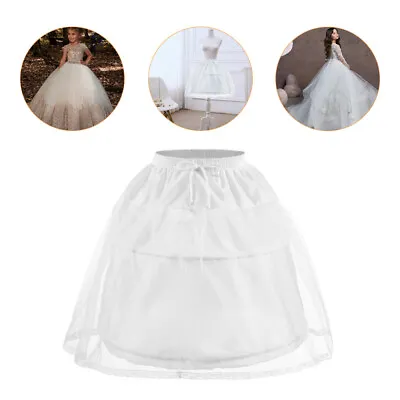  Tulle Skirt Lolita Dress Underskirt Pettiskirt Tutu Child Bottom • £14.85