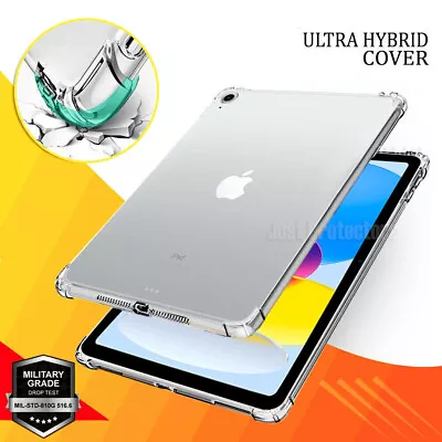 $15.49 • Buy For IPad 10th 9th 7th 6th 5th Gen Air 1 3 5 Mini 4 6 Shockproof Case Clear Cover