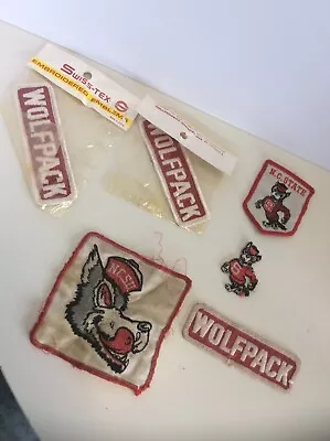 NC State Fan Wolfpack Mascot Vintage Patch Lot • $45