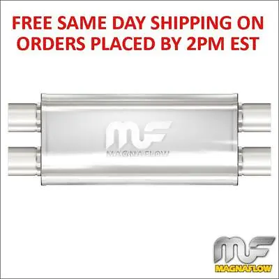 Magnaflow 5 X8  Oval Muffler 2.5  Dual In/Out 18  Body 24  Length 12468 • $176.99