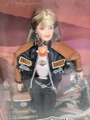 New Mattel Barbie 25637 Harley-Davidson Collectible Doll #4 1999 DAMAGED BOX • $41.01