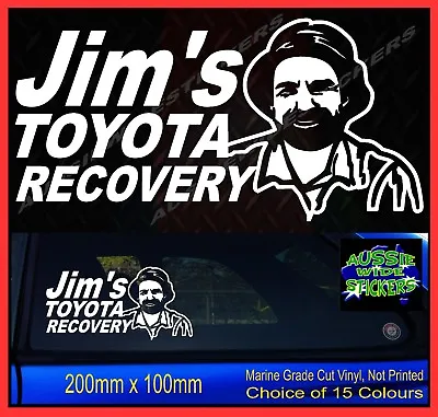 $6.90 • Buy Jims RECOVERY PATROL Stickers Accessories Ute 4x4 MX Funny Decal 200mm
