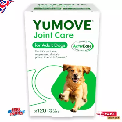 Lintbells YuMOVE Dog Joint Supplement For Adult Stiff Older Dogs 60 120 Tablets • £13.50