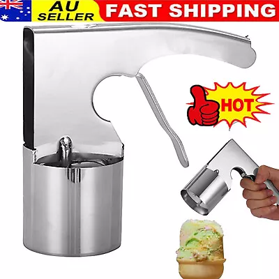 Stainless Steel Ice Cream Scoop Ice Cream Scooper W/Trigger Old Fashion Style DM • $26.92