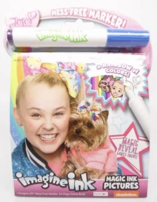 $16.62 • Buy JoJo Siwa Imagine Ink Mess Free Magic Marker Kids Games Activity Book