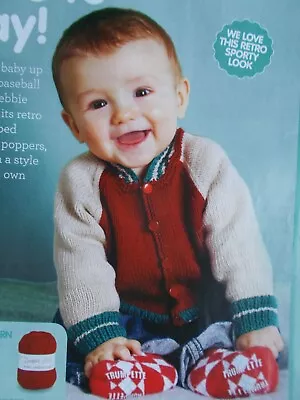 £1.50 • Buy Baby Baseball Jacket 5 Sizes Ages 0 - 3 Yrs 4 Ply Magazine Knitting Pattern