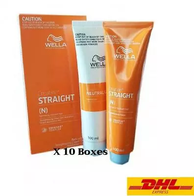 10X Wella Wellastrate Hair Straightening Cream Permanent Formula N (100mlX2) Set • $141.55