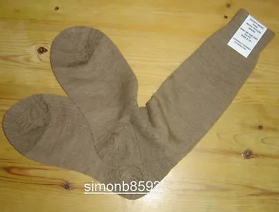 UK British Army Surplus Issue Men's Lightweight Socks Khaki Thin Wool Nylon • £4.99