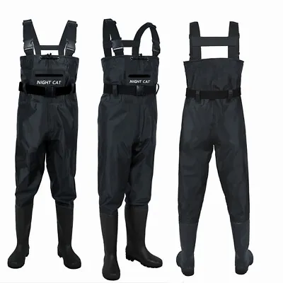 Adult Chest Waders W/Boots Waterproof Light Fishing Camping Waders Bootfoot • $49.98