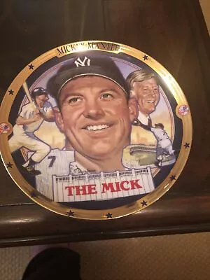 Mickey Mantle New York Yankees The Mick Hamilton Plate Collection W/ COA 74 • $10