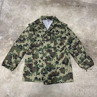 Romanian Army Leaf Camo Parka W/ Liner Jacket Overcoat Coat M94 M93 Vintage L-XL • $80