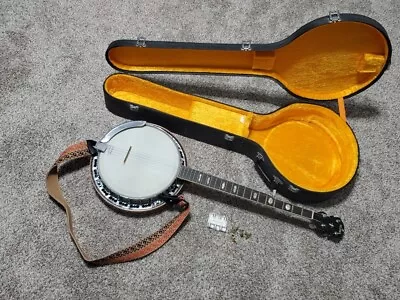 Sigma M Banjo 5 String Right Hand Japan Jim Dunlop Picks With Case Sn-10 Vintage • $1000