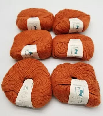 Elsebeth Lavold Chunky Al Alpaca Peru Wool 014 MAPLE LEAF 67583 50g 82 Yd Lot X6 • $37.50