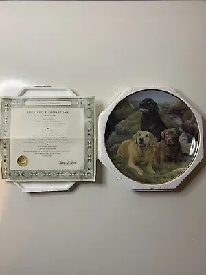 £14.99 • Buy BELOVED COMPANIONS Franklin Mint Plate Labradors Dogs Nigel Hemming