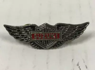 Vintage Suzuki Motorcycles Wings Lapel Pin Salesman Dealership Pin • $7.96