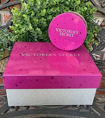 Victoria’s Secret Display Gift Boxes; Hot Pink & Stars/Glitter; Rectangle/Round • $58.50