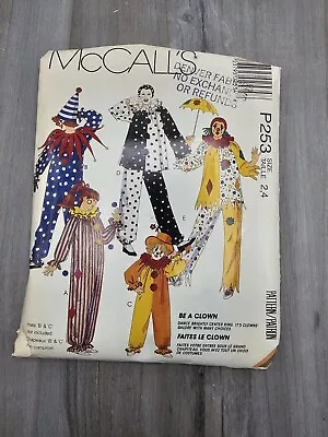 UNCUT MCCALLS P253 Sewing Pattern COSTUME Kids Size 2 4 • $7.99