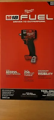 Brand New Milwaukee 2854-20 M18  FUEL 3/8  Stubby Impact Wrench W/ Friction Ring • $166.95