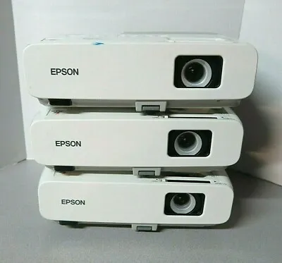 Lot Of 3 Epson PowerLite 85 H295A LCD Video Projector - Parts/Repair Need Lamps • $75