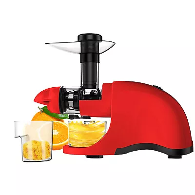 Slow Masticating Juicer Cold Press Extractor Juicer Maker Fruit Vegetable Red • $46.96