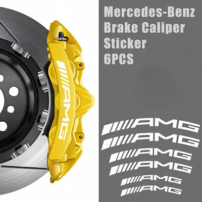 For AMG Edition Car Wheels Brake Caliper Sticker Decal Logo Decoration White • $17.07
