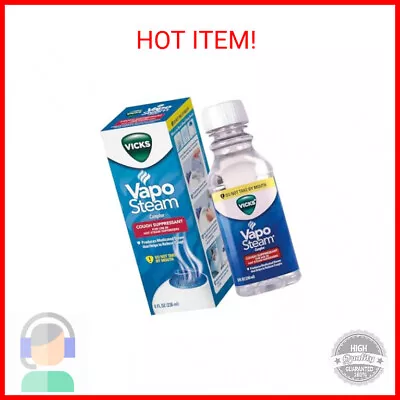 Vicks VapoSteam Medicated Liquid With Camphor A Cough Suppressant 8 Oz – VapoS • $15.27