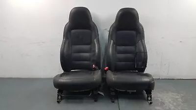 2008 Chevy Corvette C6 Black Leather  Power Driver Seat Set- Damage #7706 V7 • $649.99