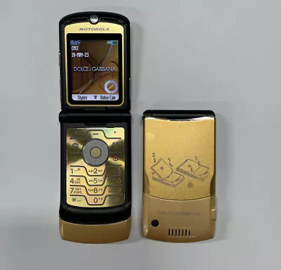 Motorola Razr V3i Dolce Gabbnna (Limited Edition) Unlocked Flip Mobile Phone • $37.99
