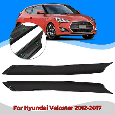 Pair Windshield Pillar Trim Exterior Molding For Hyundai Veloster 2012-2017 2pcs • $28.21