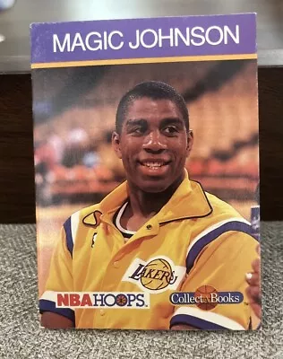 1990-91 NBA Hoops Collect-A-Books Magic Johnson - Los Angeles Lakers • $1.90