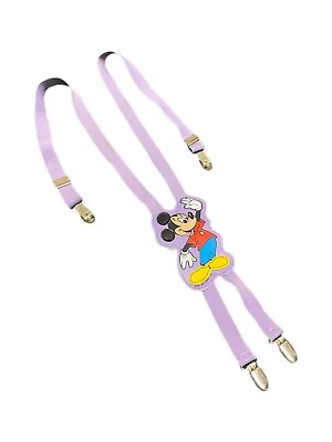 Mickey Mouse Kids Suspenders Vintage Walt Disney Company Purple • $18